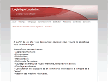 Tablet Screenshot of logistiquelaurin.com